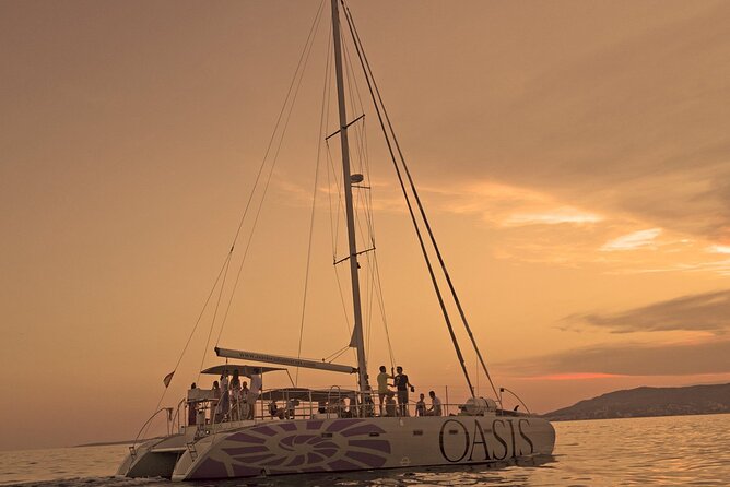 Adult Only Sunset Catamaran Palma bay - Palma at sunset, with the cathedral in the frame