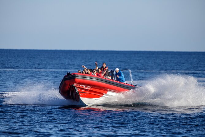 Alcudia: 2-hour Speedboat Sightseeing Adventure with Snorkel - Cala en Gossalba swim stop: snorkel time plus free drinks