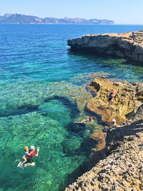 Alcudia: Coasteering Cliff Jumping - Cliff jumping up to 12 meters, with options for different comfort levels