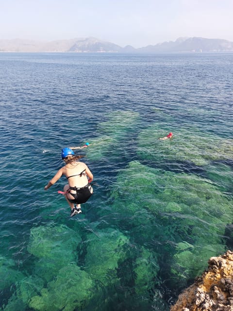 Alcudia: Coasteering Cliff Jumping - Abseiling into Mediterranean water, the “wow” move that is still guided