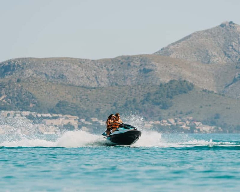 Andratx: Cala en Basset Beach and Caves Jet Ski Tour - Cala en Basset: The stop where speed turns into swim time