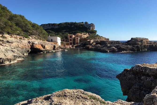 Boat tour Cala Figuera, Es Pontas, Caló de Moro, Cala Marmols - Caló de Moro: the blue-water swim stop with real time