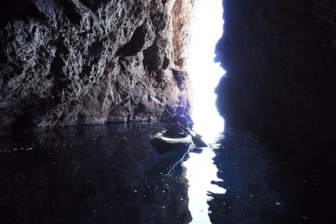 Breathtaking guided Kayak tour from Sant Elm the bay of Cala en Tió - Kayaking from Sant Elm to Cala en Tió: the coast feels different from water level