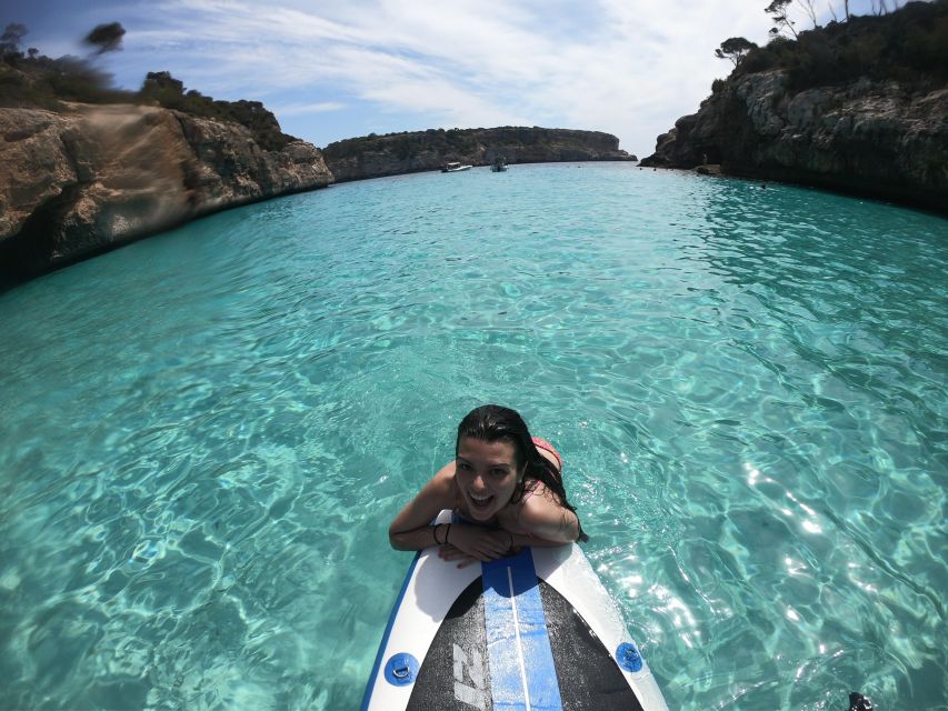 Cala des Moro/S'Almunia: Snorkel and SUP Tour - Stop 2: Cala s’Almunia natural rock pool, cave jump, and SUP