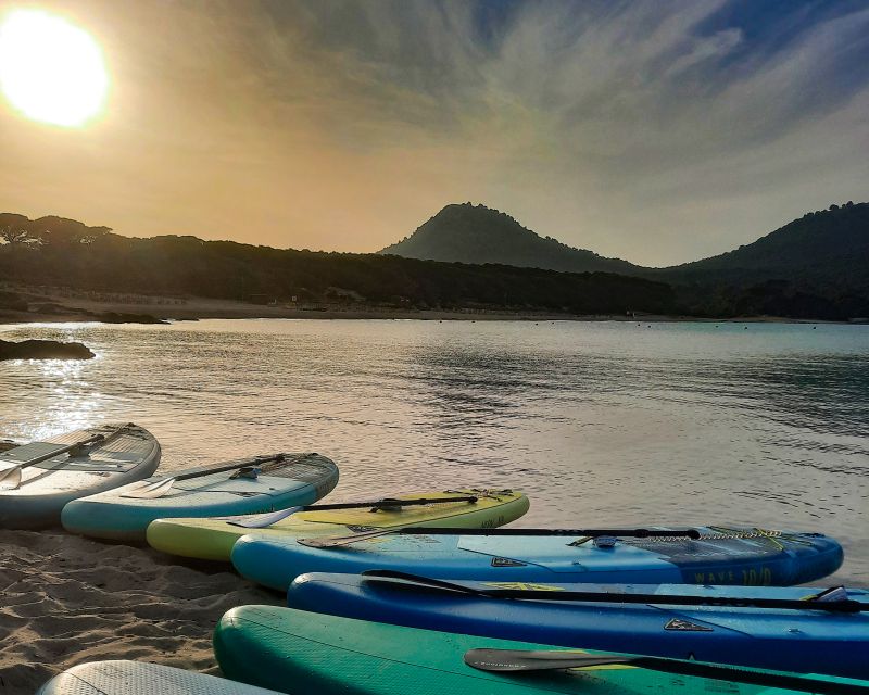 Cala Rajada: Stand Up Paddle Sunset Tour - Check-in, board choice, and help for first-time SUP