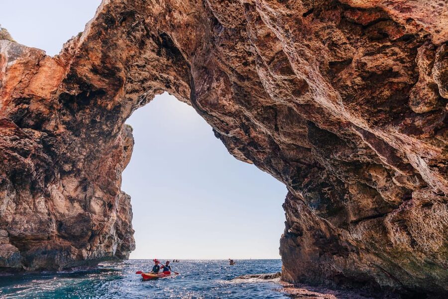Cala Varques: Guided Sea Caves Kayak & Snorkeling Expedition - Sea Cave Route: Cova des Coloms, Falco Cave, and Pirate Caves