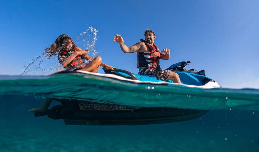 Calanova: Doble Jet Ski excursion with guide - Price and the Double Jetski Setup: Getting Your Money’s Worth