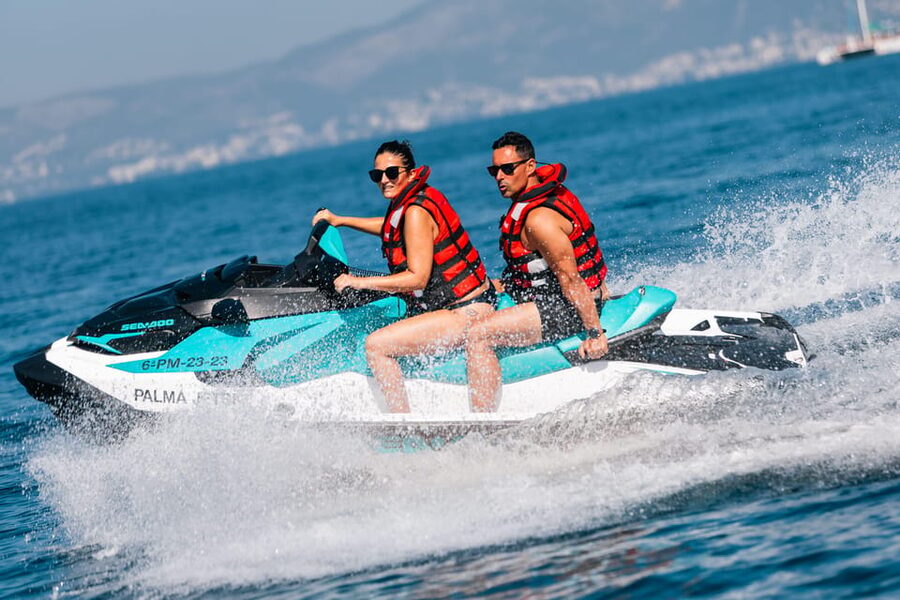 Calanova: Doble Jet Ski excursion with guide - The 1-Hour Ride: What You’ll Do on Mallorca Water