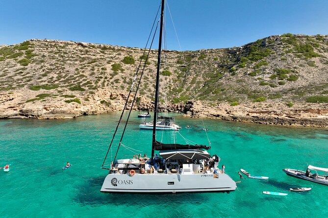 Catamaran Sailing in Palma Mallorca includes Aperitif and BBQ - A 2023 catamaran day from Palma, capped at 55 people