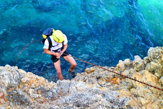 Coasteering Cliff jumping - Stop 2: Port dAlcudia, Jump Points, Snorkeling, and Cave Moments