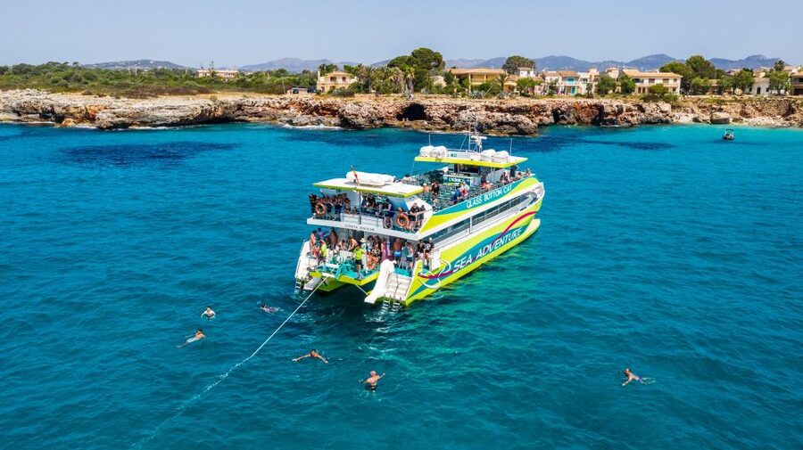 From Cala Millor: East Coast Glass-Bottom Boat Trip - Swim and snorkel stops: how to get the most out of sea time