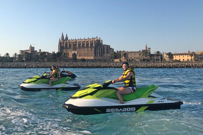 Jetski Tour to the Emblematic Palma Cathedral - Bellver Castle sightline when you reach the cathedral area