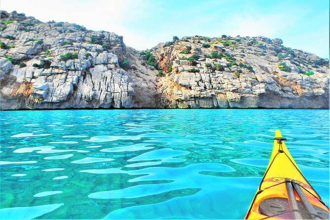 Kayak Secret Beach - Start Point at Món Aventura Kayak Rental, Cala Molins
