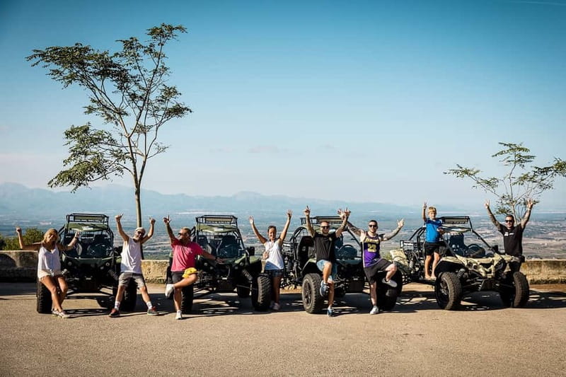 Mallorca: On Road Buggy Tour + Panorama View + Snorkeling - Son Oms to Randa Mountain: the uphill drive and the viewpoint payoff