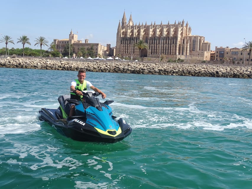 Mallorca: Palma Beach - 55 minutes Jet Ski Excursion - Jet Ski Speed Meets Real Mallorca Coast Views in One Hour