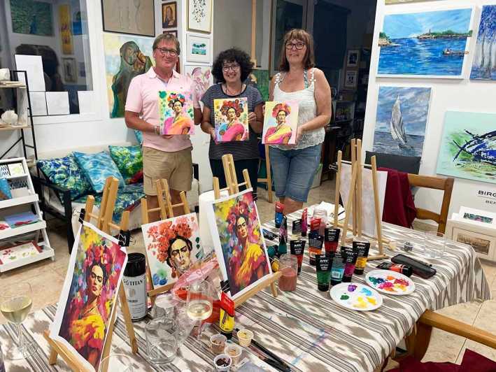 Mallorca/Porto Cristo: Paint your own Frida Kahlo - Gallery Margarita and meeting Christiane Sternberg