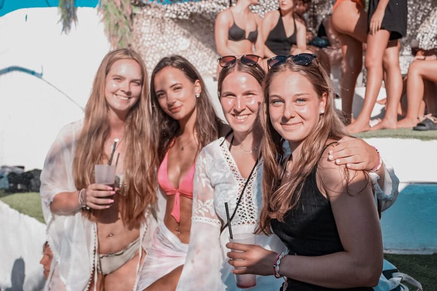 Mallorca: Project X Pool & Foam Party with Drinks & Snacks - How you get pumped up fast: shots, shot team, and party games