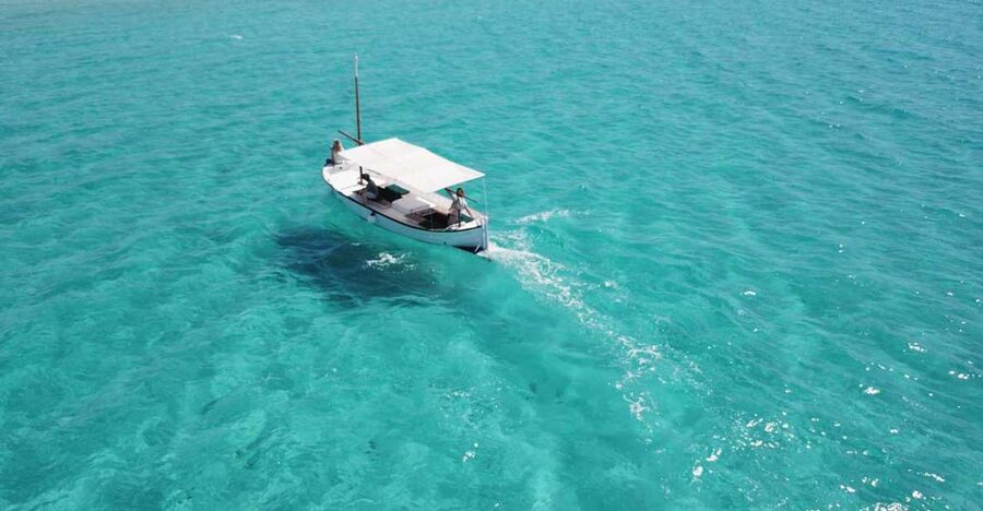 Mallorca: Southern Beaches Private Llaut Boat Tour - Colònia de Sant Jordi from the water: scenery without the road time