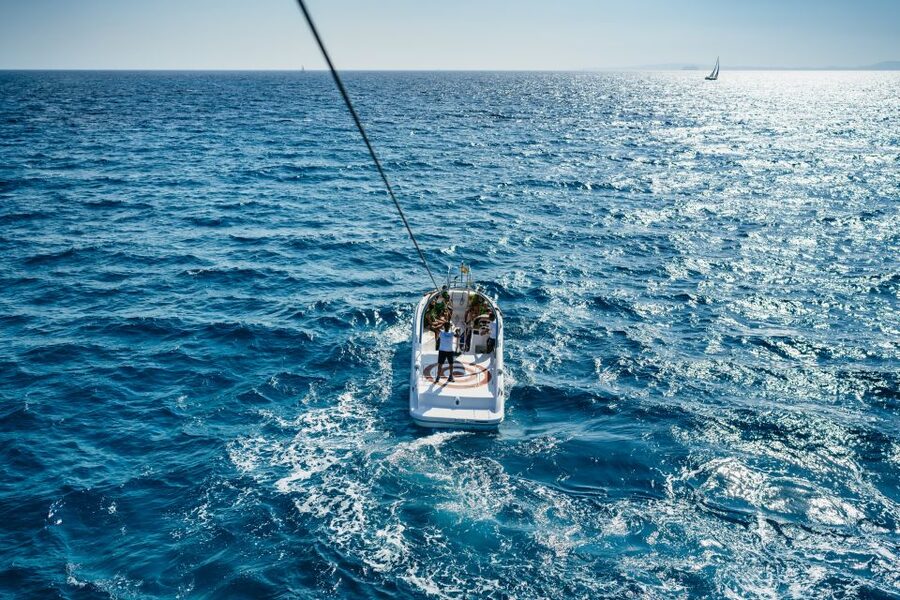 Palma Bay: Parasailing Experience - The launch moment: when 50 meters turns exciting fast