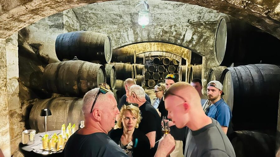 Palma: Distillery Tour with 6 Spirits and Tapas Tasting - The cellar barrels and solera aging, explained in a way you can taste