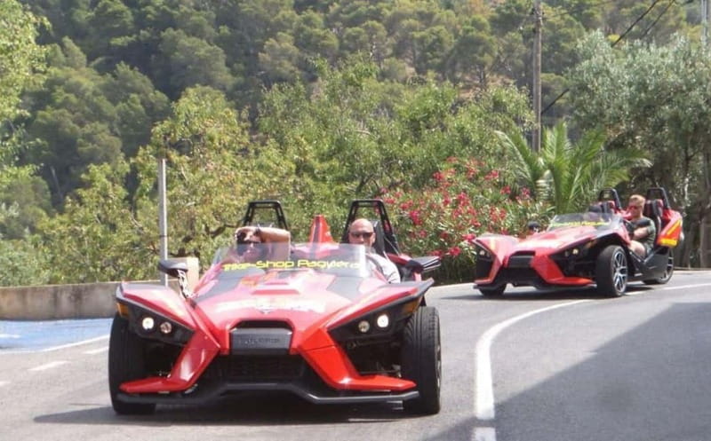 Peguera: Half Day Slingshot Tour - The Polaris Slingshot Roadster, open-air and manual