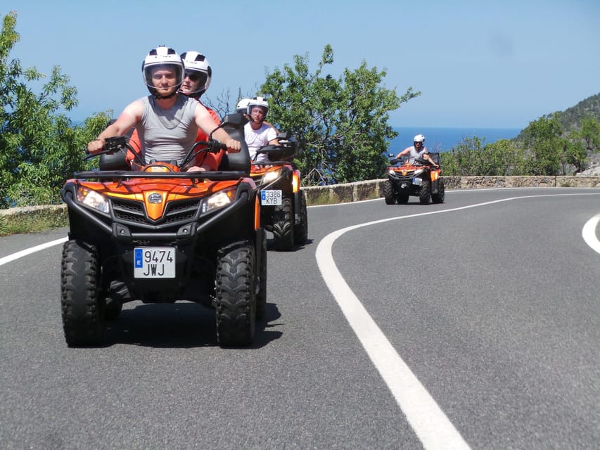 Peguera: Quad full day Tour - Banyalbufar, Estellencs, Andratx, and Port d’Andratx: finishing with coastal variety