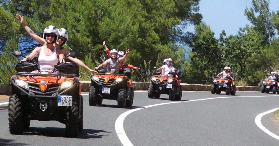 Peguera: Quad Tour - Stop-by-stop: what happens at Es Capdellà, Andratx, S’Arracó, Sant Elm, Port d’Andratx, and Camp de Mar
