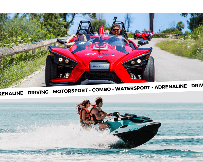 Peguera: Racing Car Drive and Jet Ski Combo Tour - Getting oriented: briefing, helmet time, and guided viewpoints