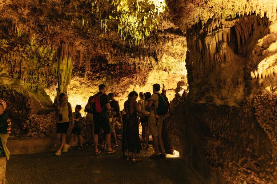 Porto Cristo: Caves of Hams Entry Ticket - The Sea of Venice finale: Magical Mozart with laser-style visuals