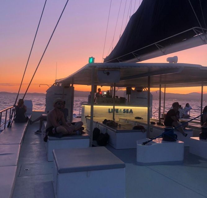 S'Arenal: Sunset Catamaran Cruise with BBQ - The Vibe Onboard: Relaxed Sailing, Fun Music, No Feeling Trapped