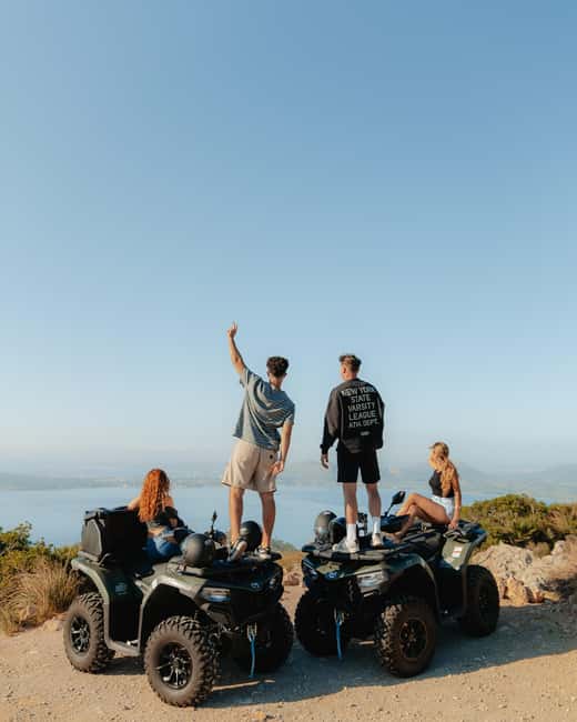 S'illot island quad tour - Alcudia old-town walls and Sant Jaume, the ride starts strong