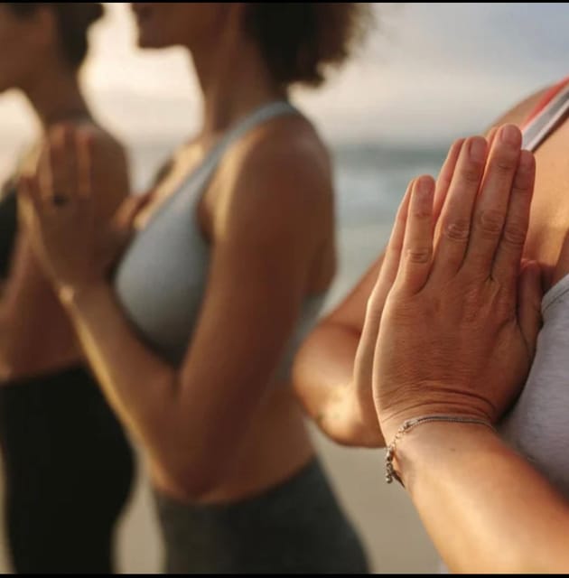 Sa Rapita / Es Trenc: Vinyasa Yoga Class at the beach - Instruction You Can Follow: English or German, and Tanja’s Supportive Guidance