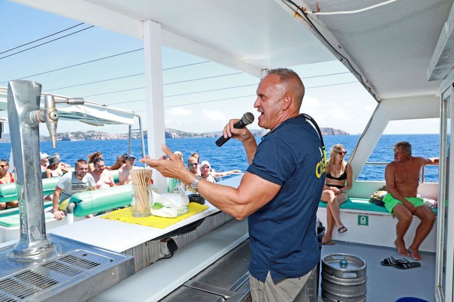 Santa Ponta/Peguera: Dragonera Island Cruise with Swim Stop - On-board feel: crew energy, a bar, and small surprises